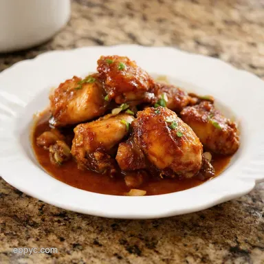 Crock Pot Chicken Thigh Recipes Sticky Honey Garlic Bliss Recipe Card