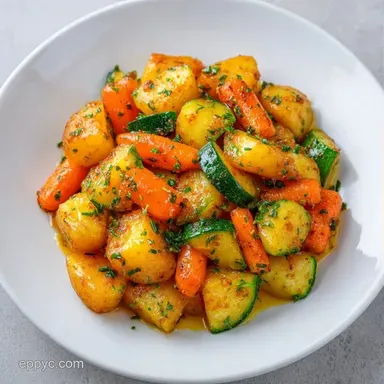 Summer Vegetable Crockpot Stew for 8 Recipe Card