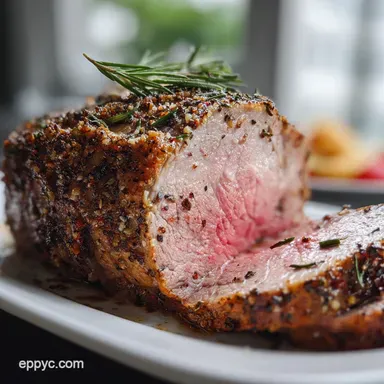 Top Round Roast: Crispy Herb Crust, Oven-Only Recipe Card