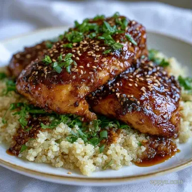 Teriyaki Chicken Quinoa Bowl for 4 Recipe Card