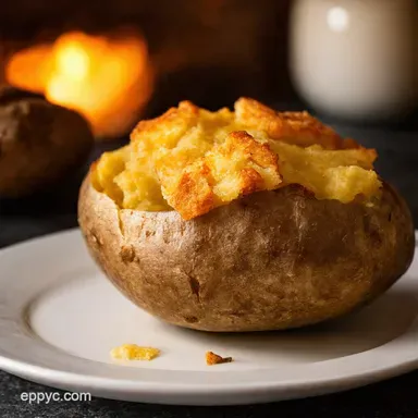 Baked Potato Oven Temp Crispy Skin Perfection Recipe Card
