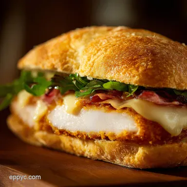 My Ultimate Crispy Chicken Cordon Bleu Sandwich Recipe 30Minute Gourmet Meal