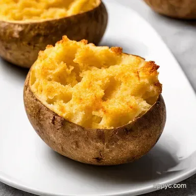 Best Baked Potato EVER Crispy Skin Fluffy Inside