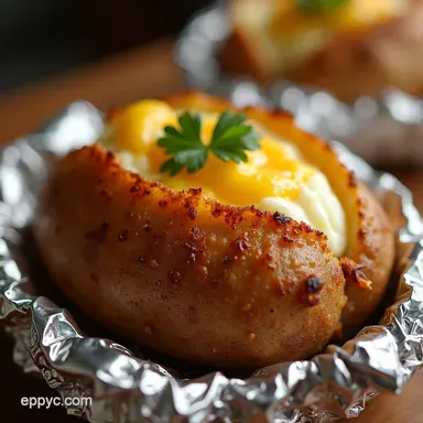 Crispy Baked Potato in Foil My Ultimate Recipe Recipe Card