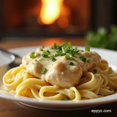 The Absolute Best Crockpot Chicken Alfredo Rich Creamy Weeknight Win Recipe Card