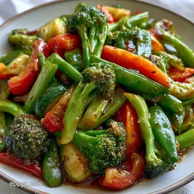 Trader Joes Vegetable Stir Fry in 15 Min Recipe Card