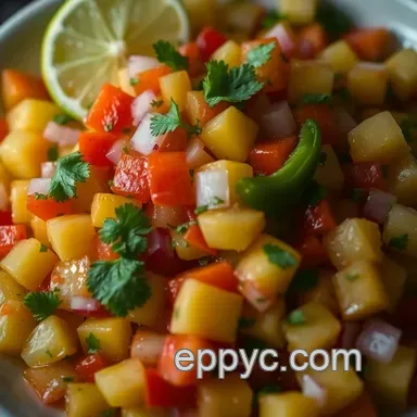 Delicious Pineapple Salsa Recipe: A Refreshing Tropical Delight Recipe Card