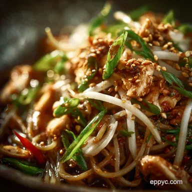 Cracking Cold Sesame Noodle Dish Quick Sichuan Sauce Chicken Recipe Card