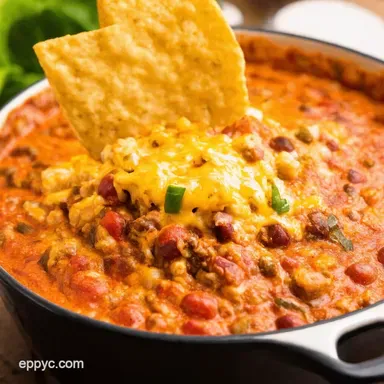 Ultimate FiveCheese Chili Dip Game Day Gold Recipe Card