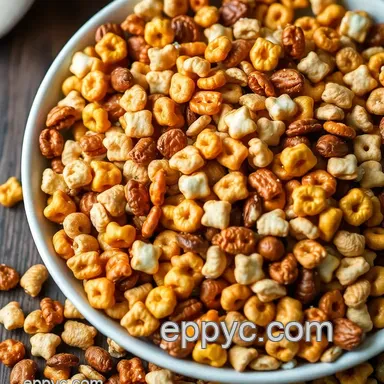 Ultimate Homemade Chex Mix Recipe: A Savory Snack Delight Recipe Card