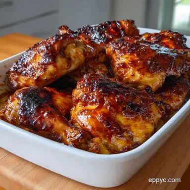Oven BBQ Chicken: Sticky Glaze, No Grill Needed Recipe Card