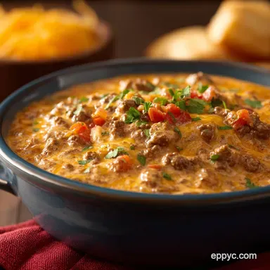 Ultimate SlowCooker Rotel Dip Recipe with Ground Beef Velveeta