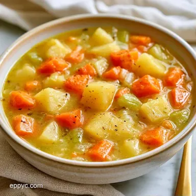 Vegetarian Broth Soup in 40 Minutes Recipe Card