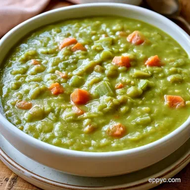 Split Peas Soup Recipe Vegetarian: Rich Recipe Card