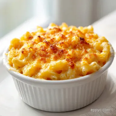Baked Mac and Cheese Recipe for 8 Servings Recipe Card