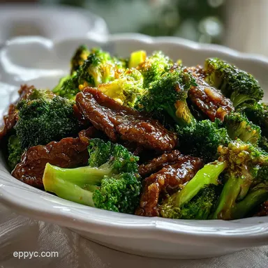 Beef and Broccoli: Velvety Silky Finish Recipe Card