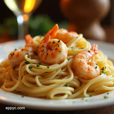 The Best RestaurantStyle Shrimp Fettuccine Alfredo Recipe Card