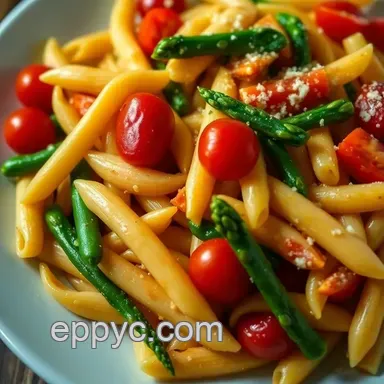 Vibrant Penne Primavera: A Quick and Easy Pasta Delight Recipe Card