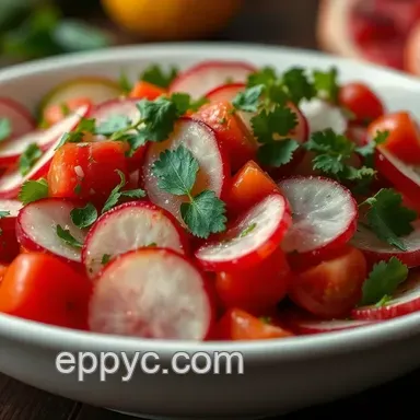 Refreshing Watermelon Radish Salad with Zesty Citrus Vinaigrette