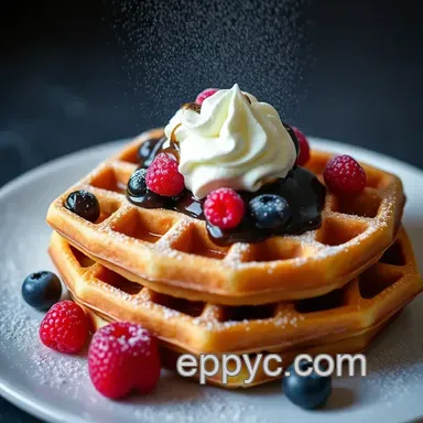 Waffle Toppings: Sweet and Savoury Ideas to Elevate Your Breakfast Recipe Card