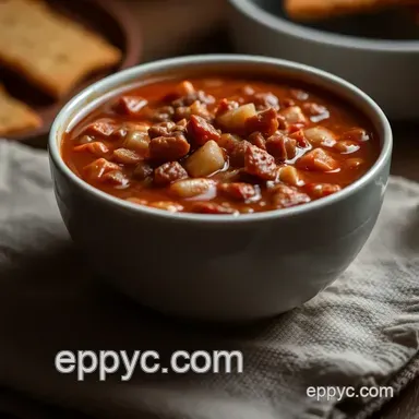 Warm & Cozy Chili Soup Recipe: A Hearty Family Favorite Recipe Card