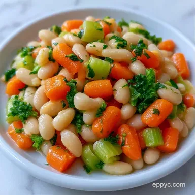 White Bean Summer Stew in 40 Minutes Recipe Card