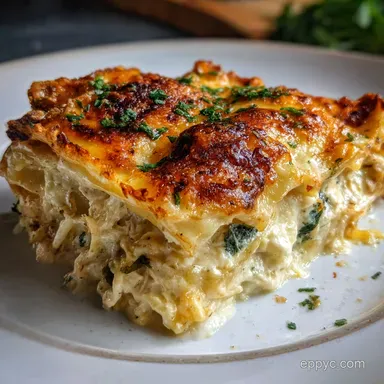 White Lasagna Recipe for 60 Minutes Recipe Card