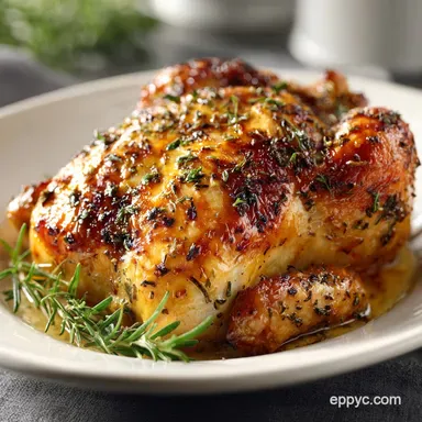 Weight Watchers Dinner for Two: Roasted Chicken Recipe Card