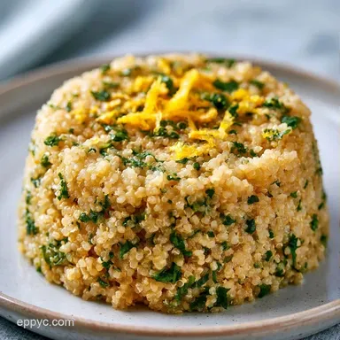 Zaatar Lemon Quinoa Bowl for 4 Servings Recipe Card
