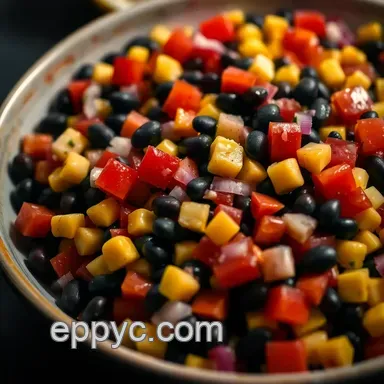 Easy and Flavorful Black Bean and Corn Salsa: My Family's Favorite Recipe Recipe Card
