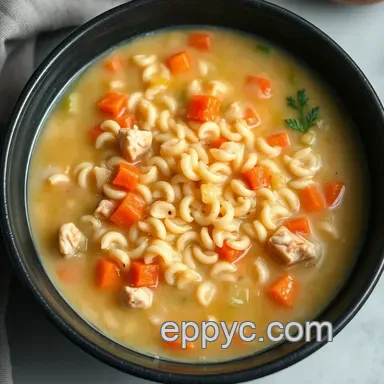 Zesty Chicken Lemon Orzo Soup – Easy, Bright & Comforting Recipe Recipe Card