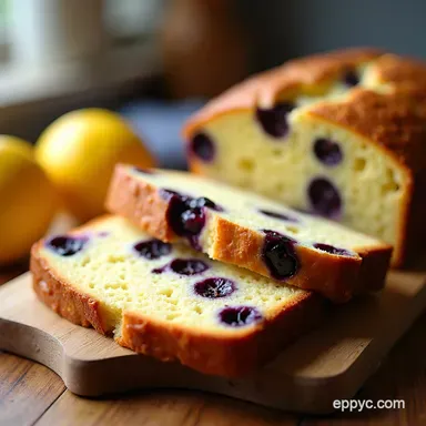 Lemon Blueberry Bread Recipe Zesty Sunshine Loaf Recipe Card