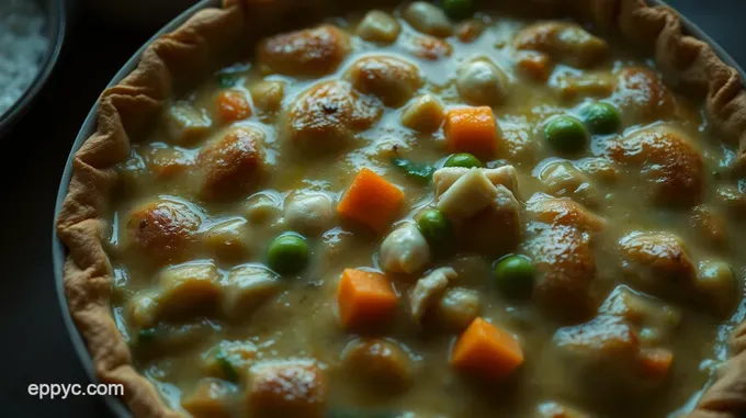 Hearty Chicken Pot Pie with a Golden Crust