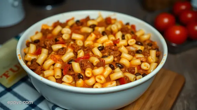 Hearty Chili Mac and Cheese Casserole: A Family Favorite Delight Hearty Chili Mac and Cheese Casserole: A Comforting Delight