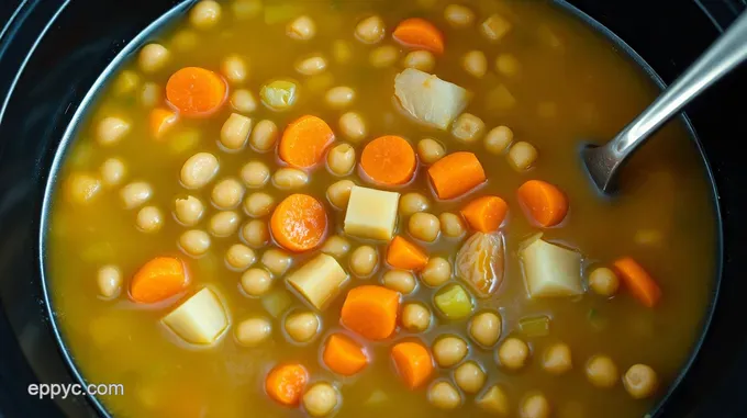 Hearty Split Pea Soup in the Crock Pot