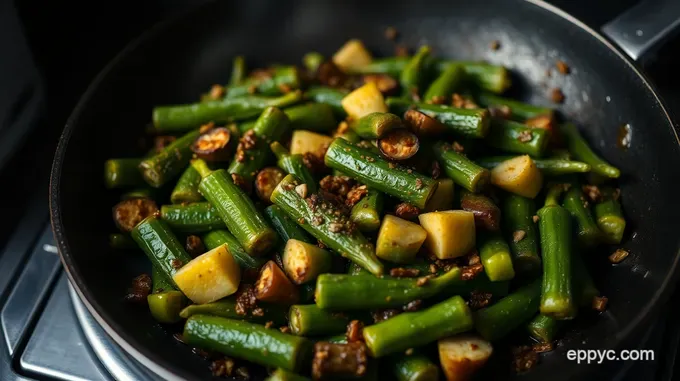 Perfectly Pan-Seared Okra with Garlic & Spices