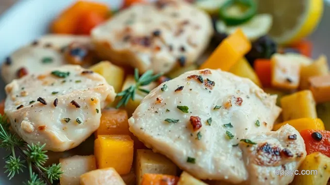 Speedy Lemon-Herb Roast Chicken & Root Veggies