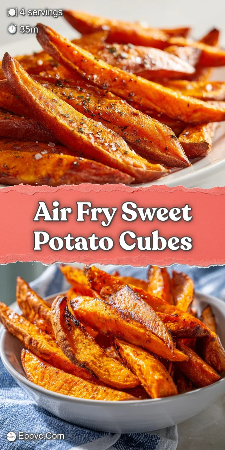 Close-up of an air-fried sweet potato wedge, showing its slightly wrinkled, caramelized surface and vibrant orange hue.