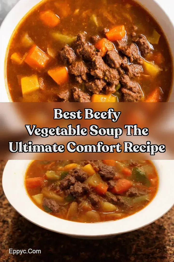 Best Beefy Vegetable Soup The Ultimate Comfort Recipe