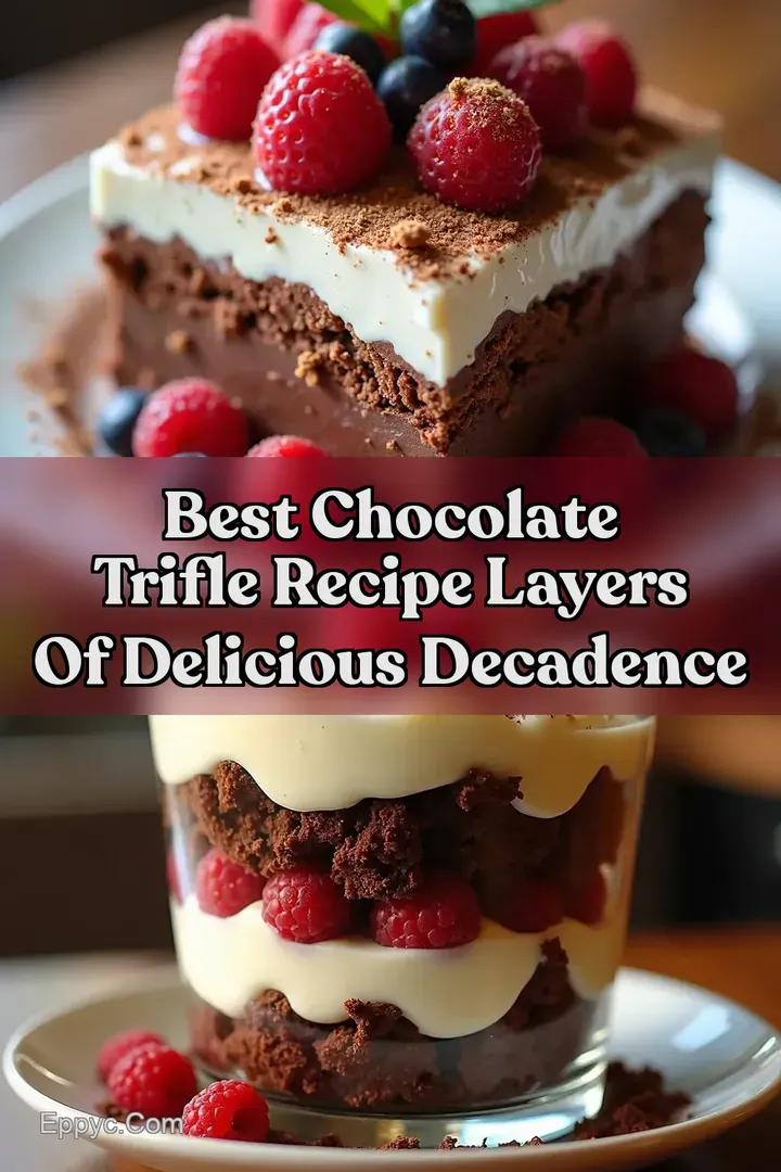 Best Chocolate Trifle Recipe Layers of Delicious Decadence