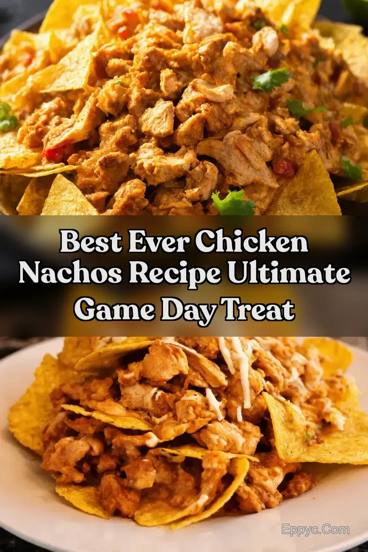 Best Ever Chicken Nachos Recipe Ultimate Game Day Treat : PIN FOR LATER Best Ever Chicken Nachos Recipe Ultimate Game Day Treat