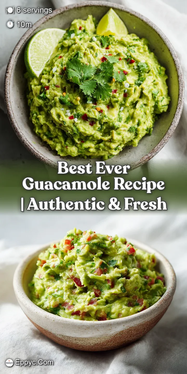 Close-up of fresh guacamole showing creamy avocado, diced tomatoes, onion and cilantro. The vibrant colors showcase its fr...