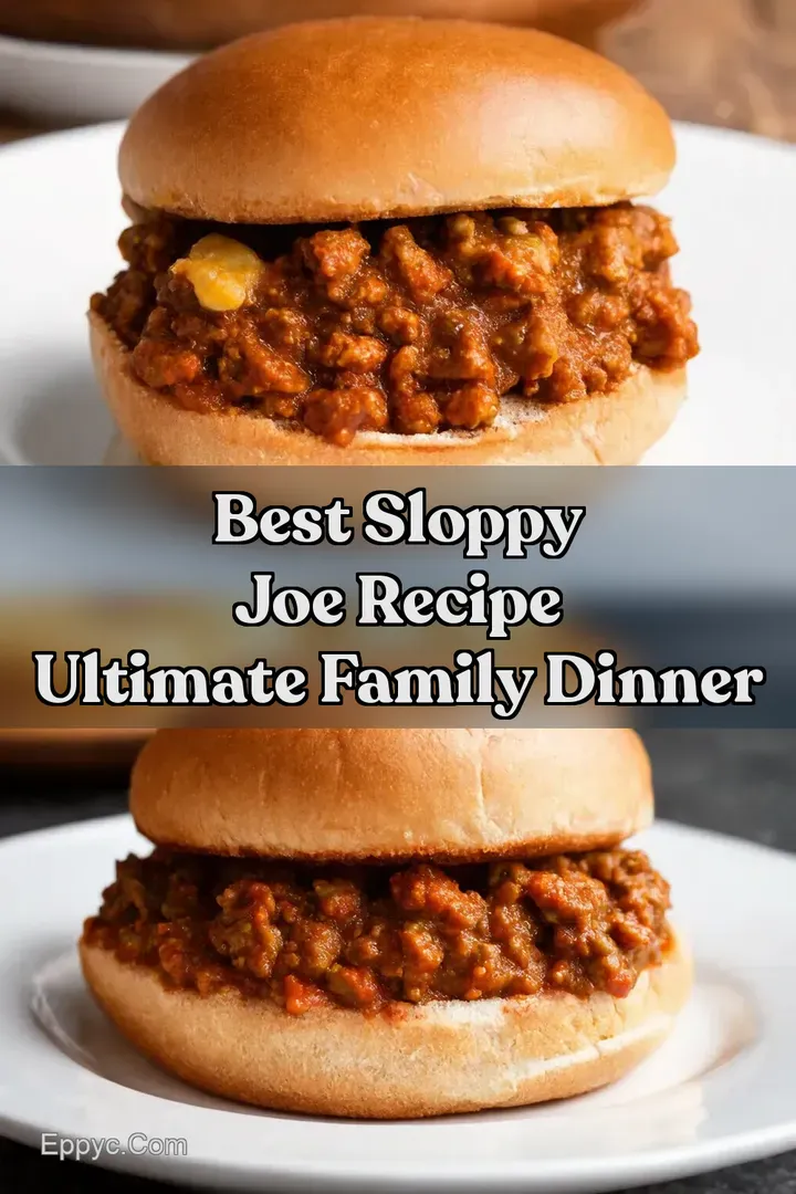 Best Sloppy Joe Recipe Ultimate Family Dinner : PIN FOR LATER Best Sloppy Joe Recipe Ultimate Family Dinner