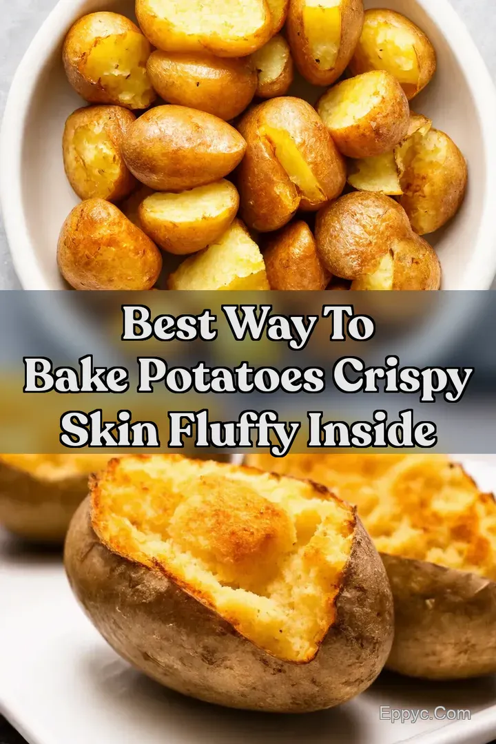 Best Way to Bake Potatoes Crispy Skin Fluffy Inside