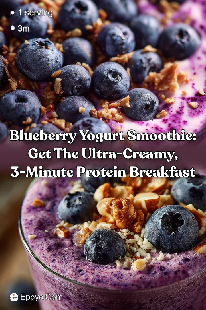Blueberry Yogurt Smoothie: Get the Ultra-Creamy 3-Minute Protein Breakfast