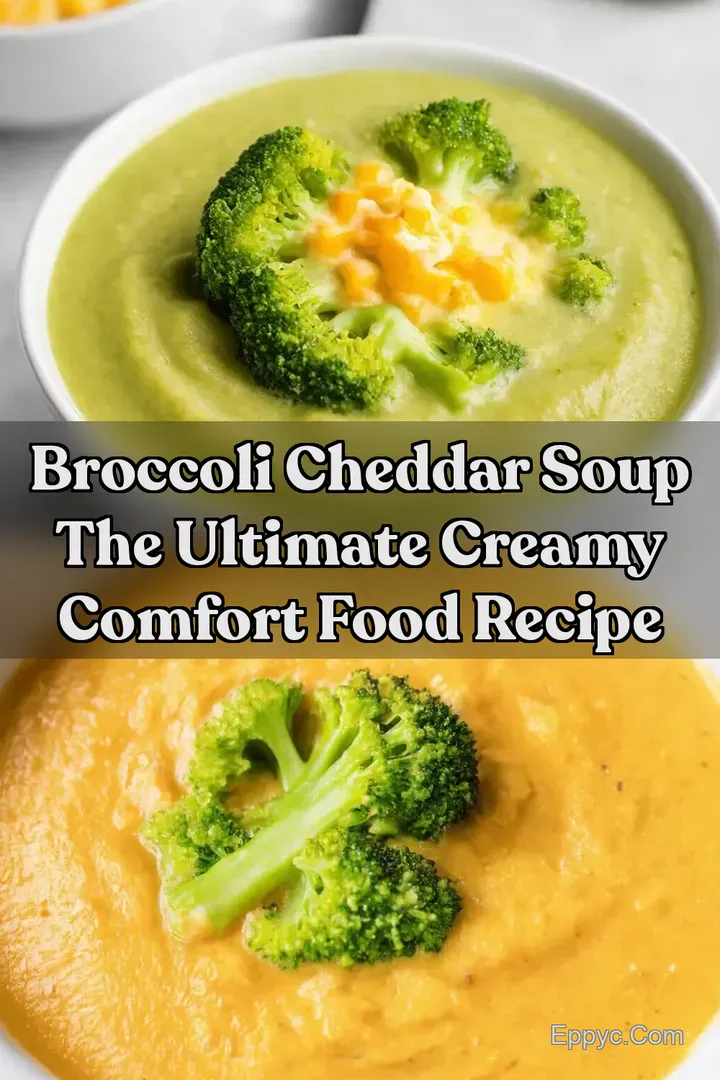 Broccoli Cheddar Soup The Ultimate Creamy Comfort Food Recipe : PIN FOR LATER Broccoli Cheddar Soup The Ultimate Creamy Comfort Food Recipe