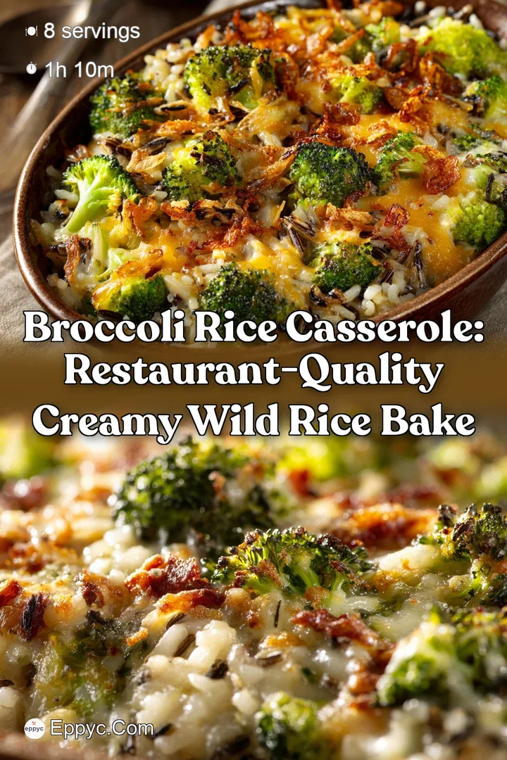 Broccoli Rice Casserole: Restaurant-Quality Creamy Wild Rice Bake