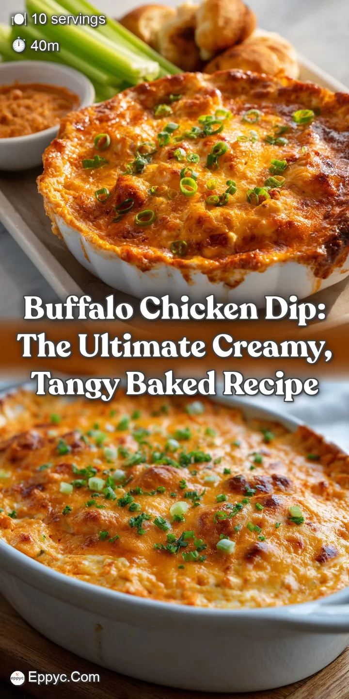 Buffalo Chicken Dip: The Ultimate Creamy Tangy Baked Recipe
