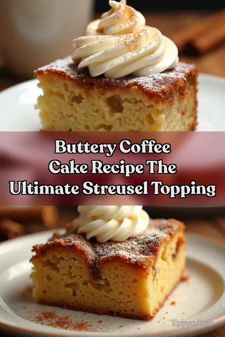 Buttery Coffee Cake Recipe The Ultimate Streusel Topping