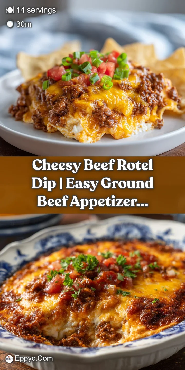 A close-up of gooey, melted cheese stretching from a scoop of savory beef and tomato dip, highlighting its rich, creamy te...
